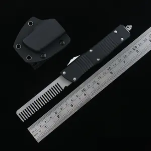 MICRO EDC TECH large size CT Hellhound Knives Black D2 Steel Blade Hardness Aviation Aluminum Handle MT ﻿Portable knife