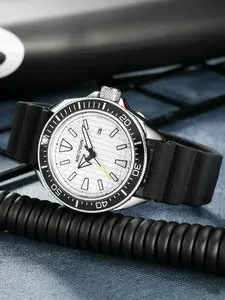 Men's Watch Haima Same Style Casual Quartz Watch, Calendar Function, Night Light Feature, Stylish Timepiece for Daily Use