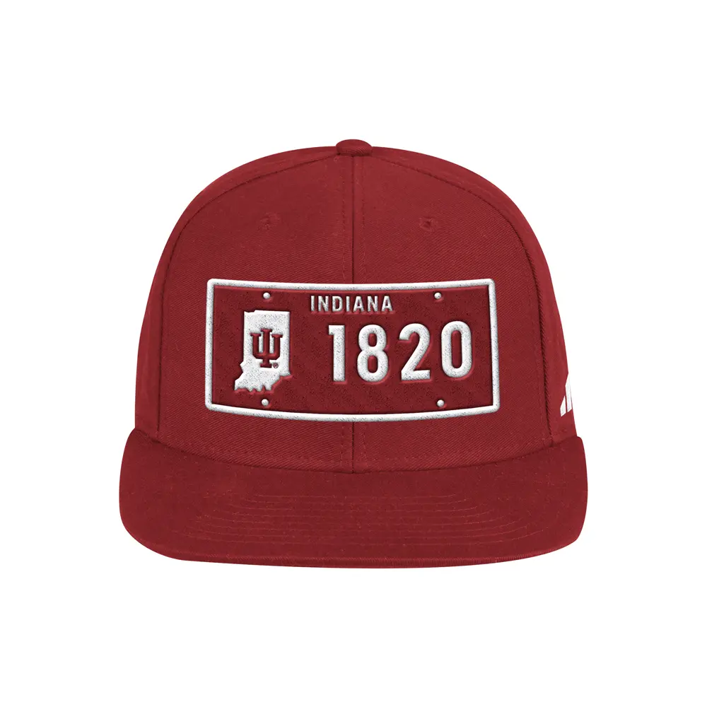 adidas Mens Indiana Hoosiers Established Snapback Cap  - Red