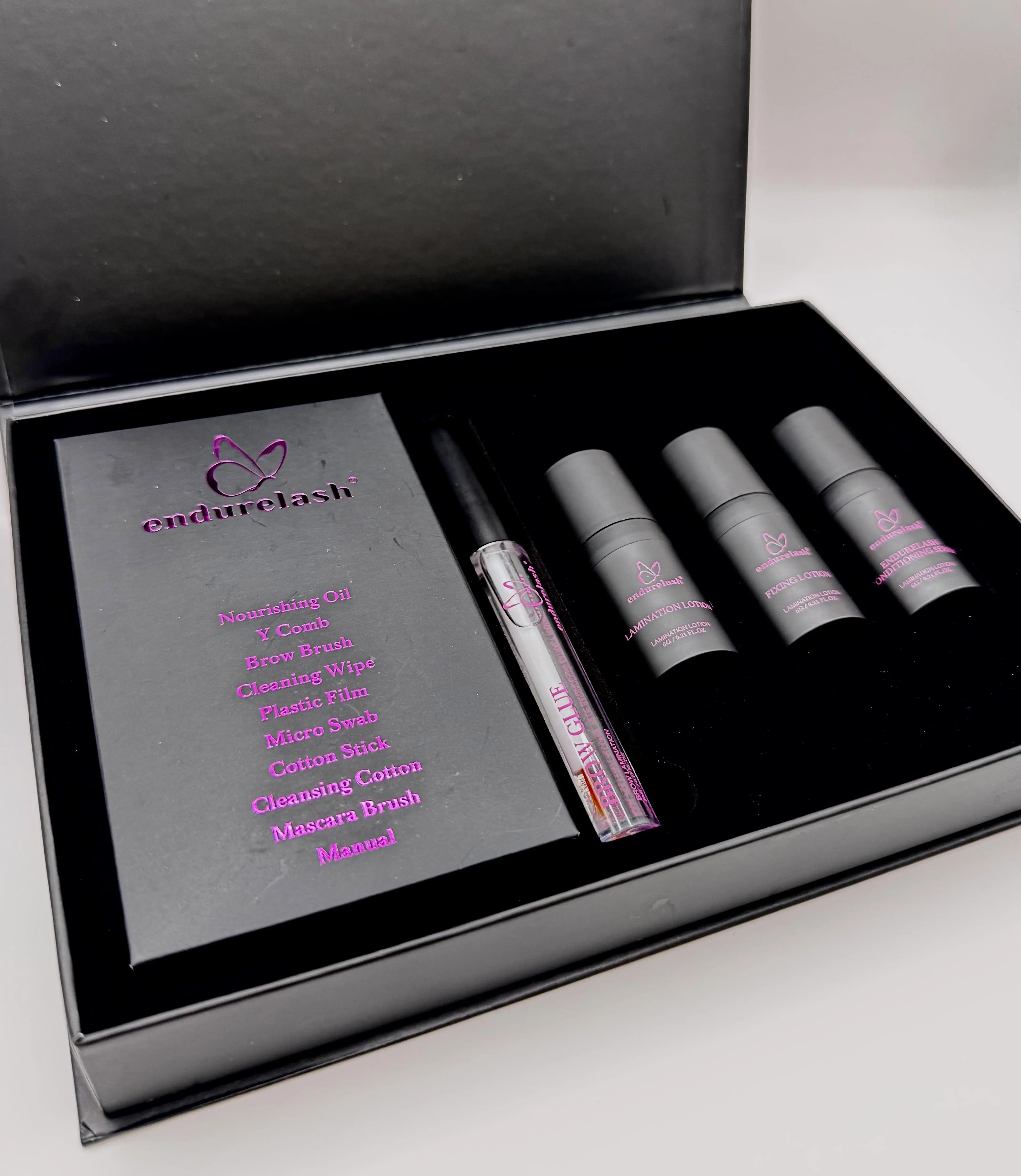 EndureLash Pro Plus Brow Lamination Kit, Professional Brow Lift & Lamination System, Up to 20 Brow Laminations, Complete Eyebrow Styling Kit with Tools & Nourishing Oil