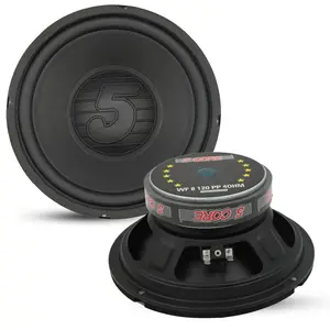 5 Core 8 Inch Woofer 200W Car Audio Subwoofer 4 Ohm Impedance Replacement Deep Bass Sub w 30 Oz Y30 Magnet Poly Cone Rubber Surround for Vehicle Sound System - WF 8 120 PP 4OHM