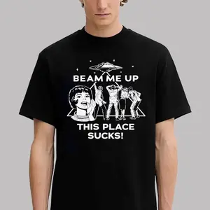 Stranger Things 5 Movie Shirt, Beam Me Up This Place Sucks Tee, Gift for Unisex