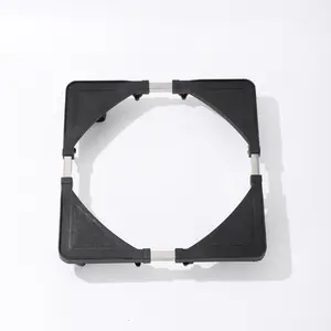 Adjustable Roller Washing Machine Base Portable Washer Dryer Stand Roller Refrigerator Dolly Pedestal Stand Cabinet with 4 Locking Rubber Swivel Casters