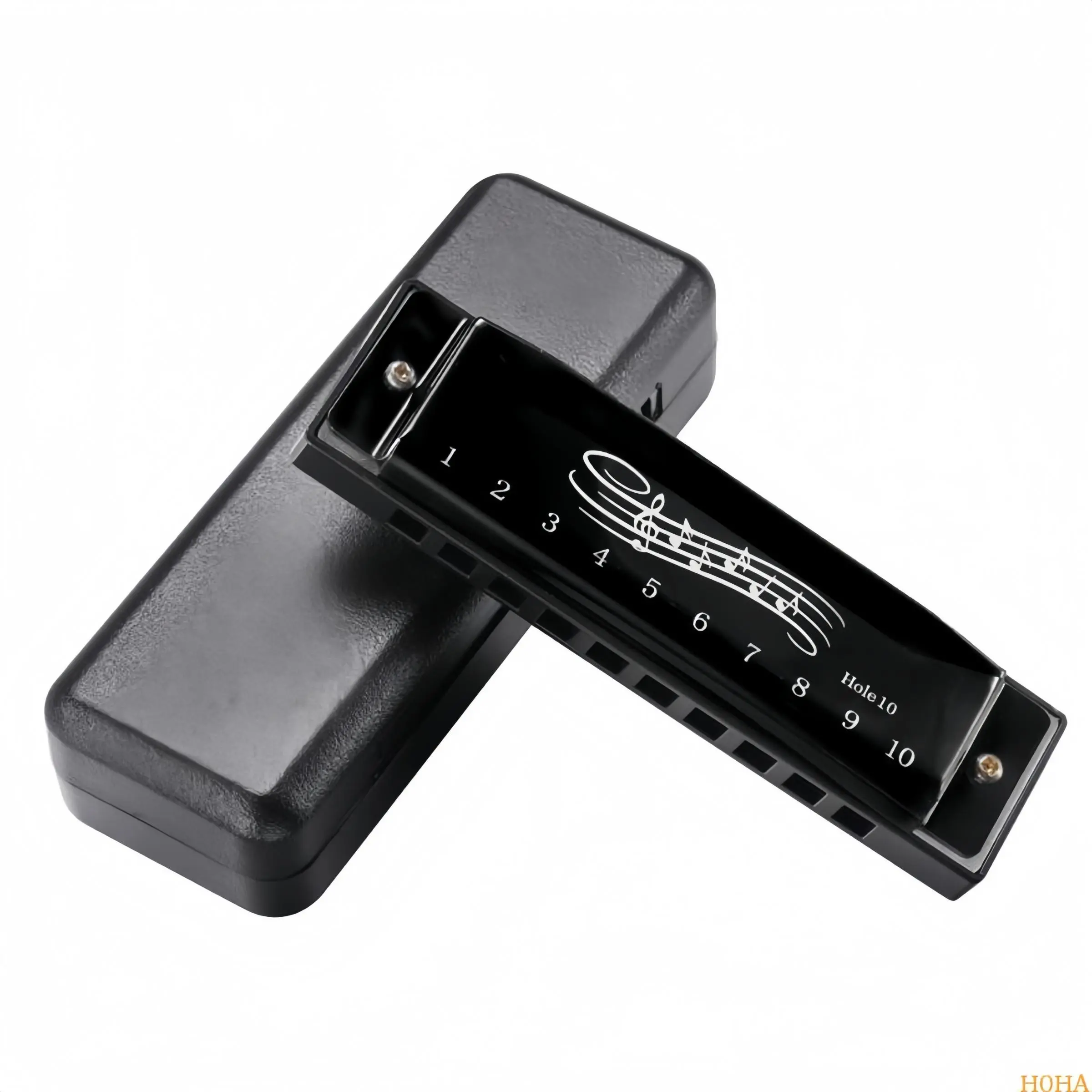 10 Hole Diatonic Harmonica, C Key Harmonica, C Key Tuning, Musical Instrument for Beginners & Professionals, Wind Instrument for Home & School, Beginner Friendly, Durable Construction