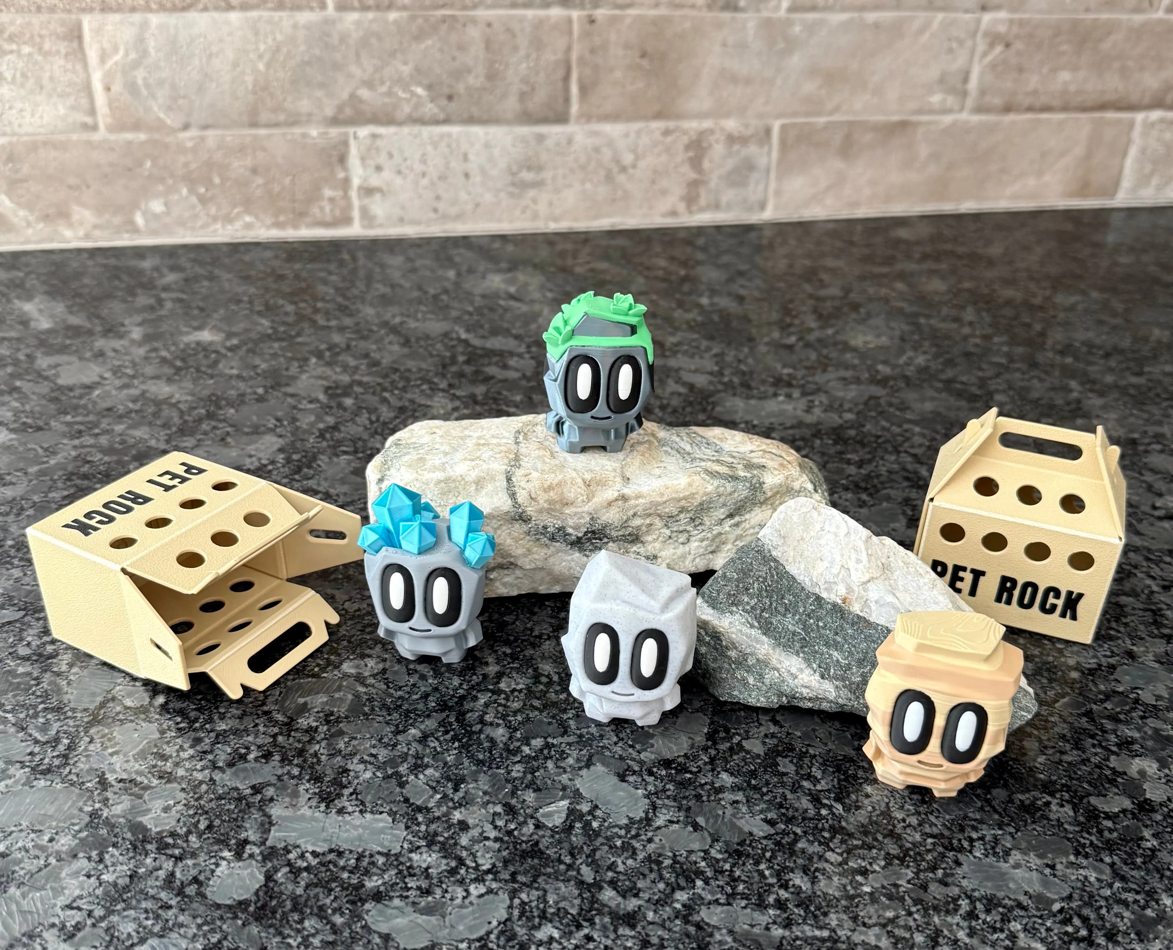 Pet Rock Blob with Box - Adopt me! mini pocket pal