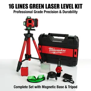 Milwaukee 16 Line Self Leveling Laser For Tile & Drywall Installation lithium battery replacement professional construction ideal tool