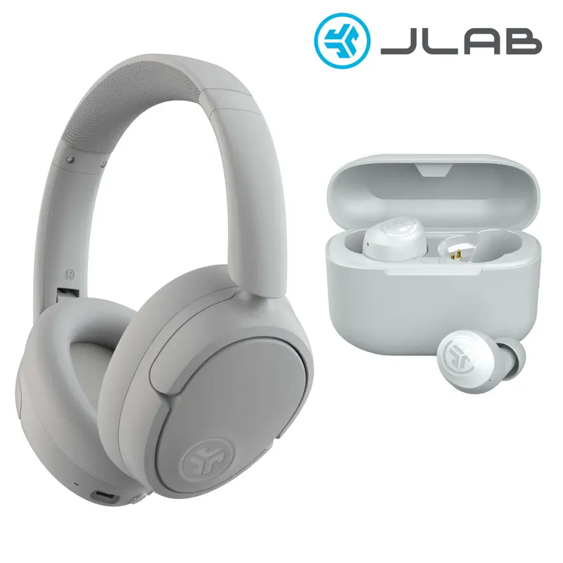 JBuds Lux ANC + GO POP+ Gift Set Audio Headphone Earbuds Headset, 1 ANC Headphone & 1 GO Pop+ Earbuds