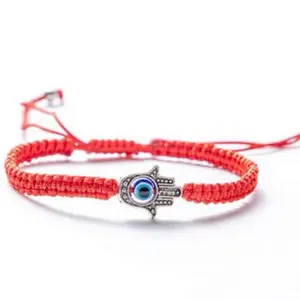 Luck Strings Hamsa Lucky Eye Waterproof Bracelet Blue Evil Eye Red String Protection Talisman Adjustable for Men Women