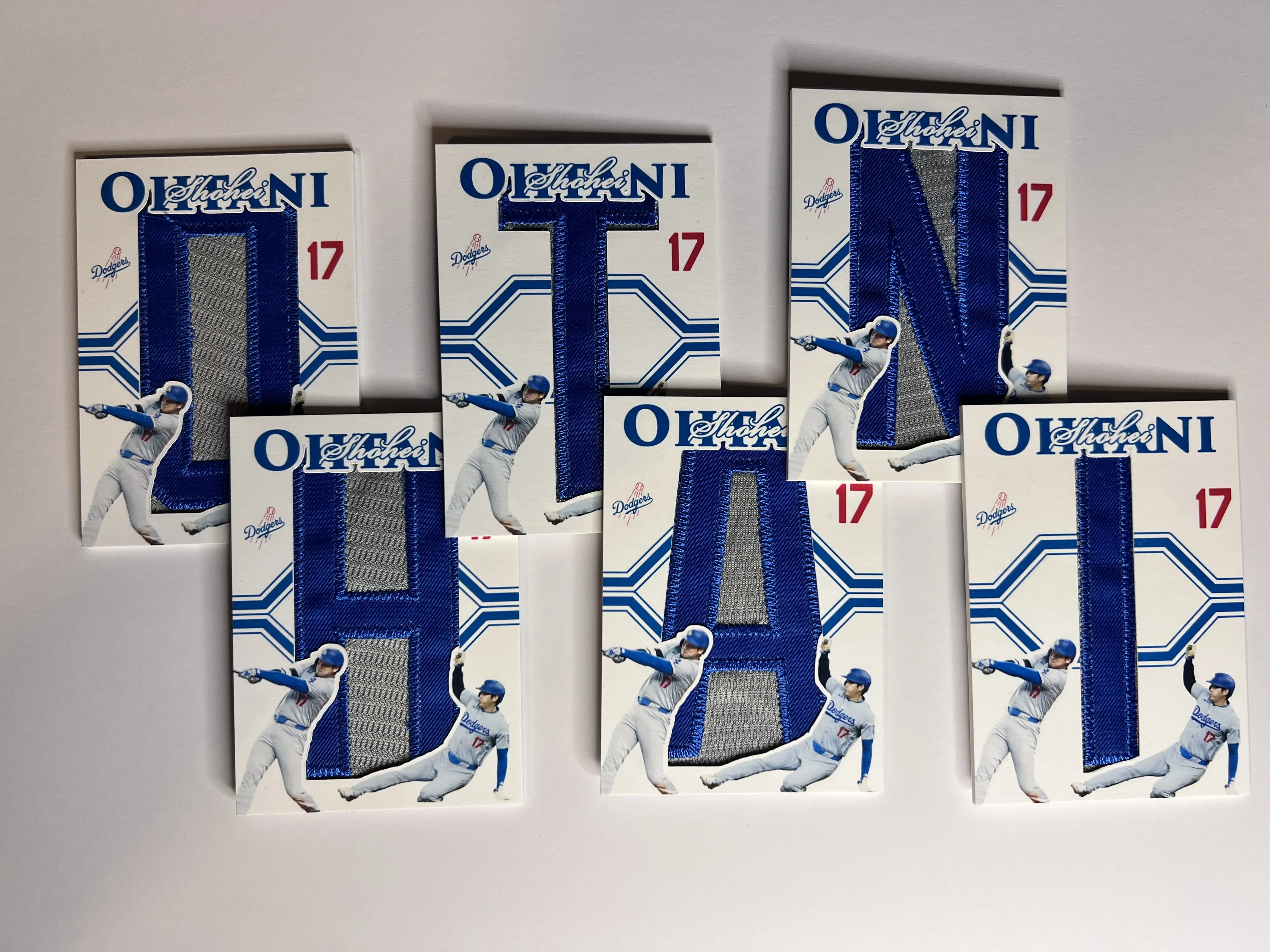Shohei Ohtani Nameplate Patch Set – Complete 6 Card Set