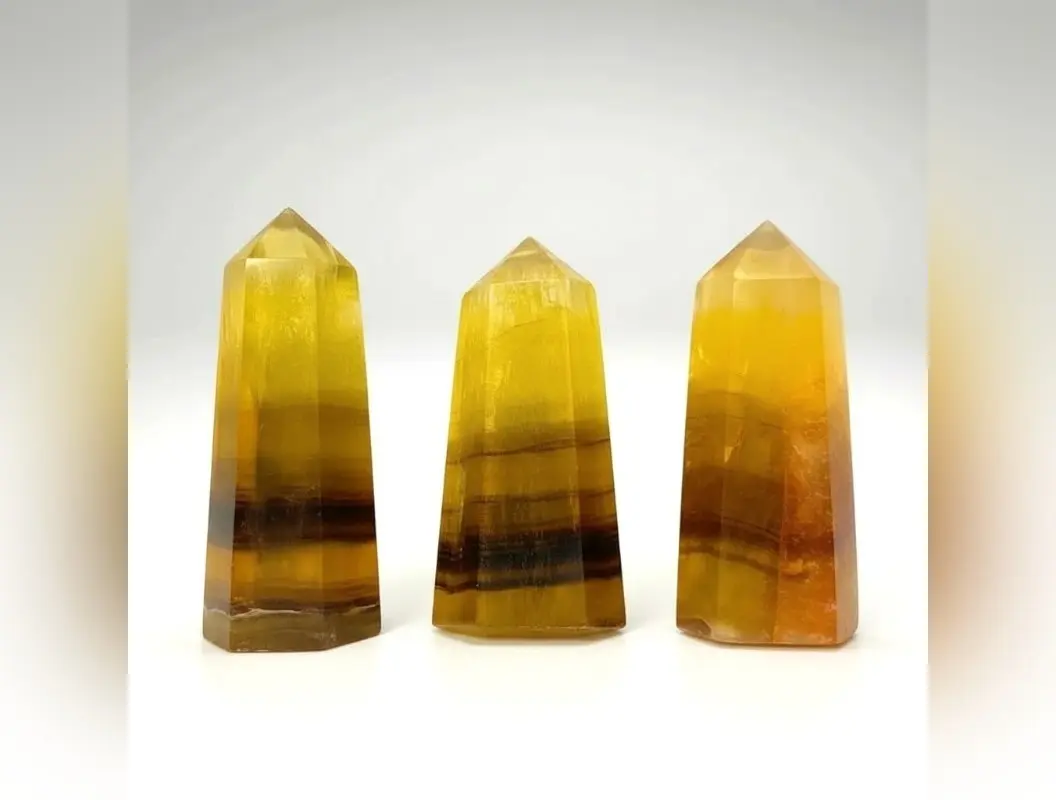 Fluorite (Yellow/Golden) Polished Points