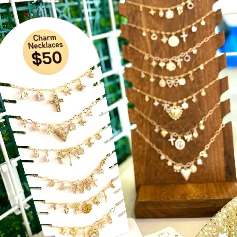 O'Lolly 18k Gold Plated Cubic Zirconia Charm Necklace - Inspired by YOU!
