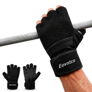 Gym Gloves for Weight Lifting Men & Women – Built-in Wrist Wrap Support, Anti-Slip Workout Gloves for Cross Training, Pull Ups, Fitness, Climbing & Heavy Lifting