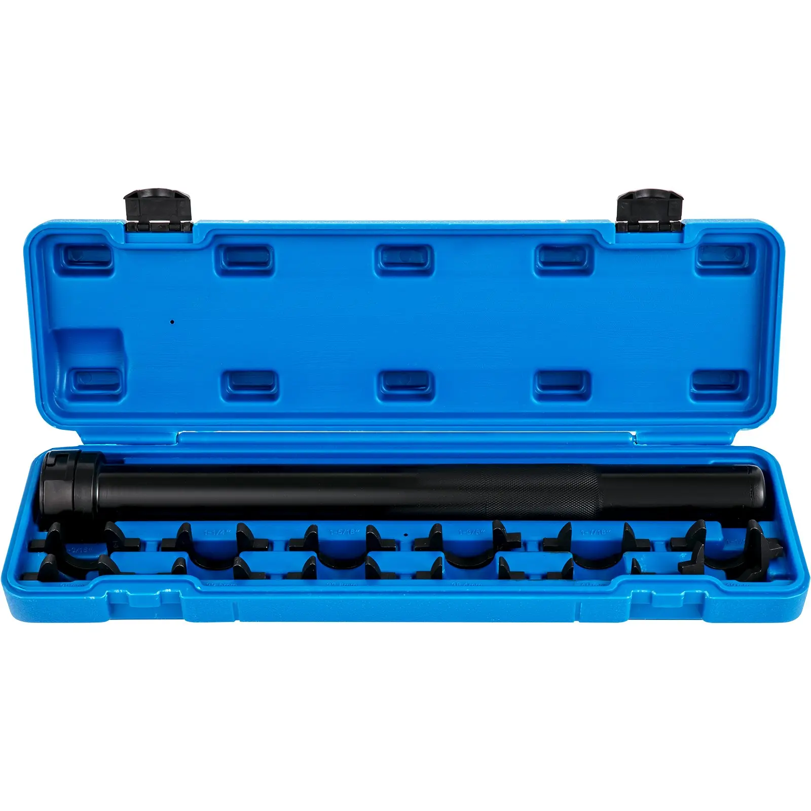Tie Rod Removal Tool Kit - 12-Pcs Inner Tie Rod Remover, 12 Crowfoot Adapters, Durable 1/2-Inch Drive Knurled Handle Tube, Steel Construction, Hassle-Free Operation for Automotive Maintenance on Domestic & Imported Vehicles, Trucks