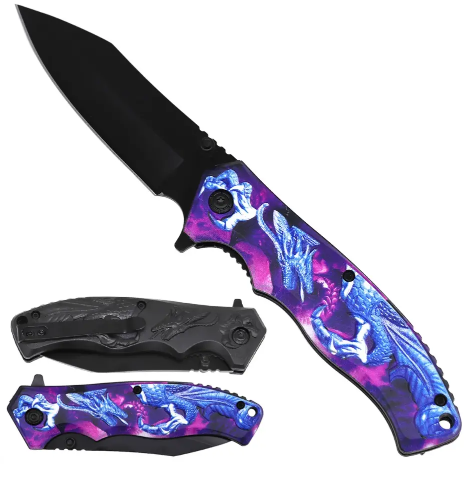 KS1497BL-BLUE/PURPLE DRAGON