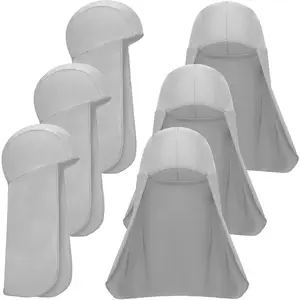 6 Pieces Hard Hat Sun Shade Cooling Skull Cap Sun Neck Protector Quick Dry Neck Shade for Women Men Safety Protective Work Gloves