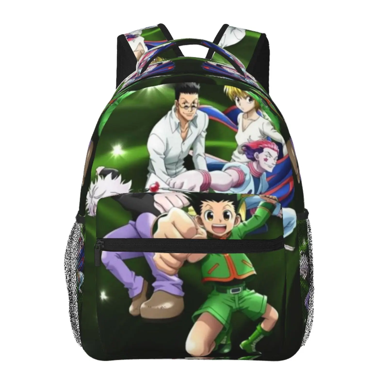 Hunter x Hunter Backpack Water Resistant Reusable Large Capacity Daypack with Sturdy Zipper Hunter x Hunter School Outdoor Travel and Hiking Backpack
