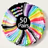 Women's Random Striped Heart Polka Dot Ankle Socks, Comfy Breathable Low Cut Socks for Daily Wear, Women Multipack Knit Mixed Color Anklets for All Seasons, Casual Comfy Socks, Knitted Socks