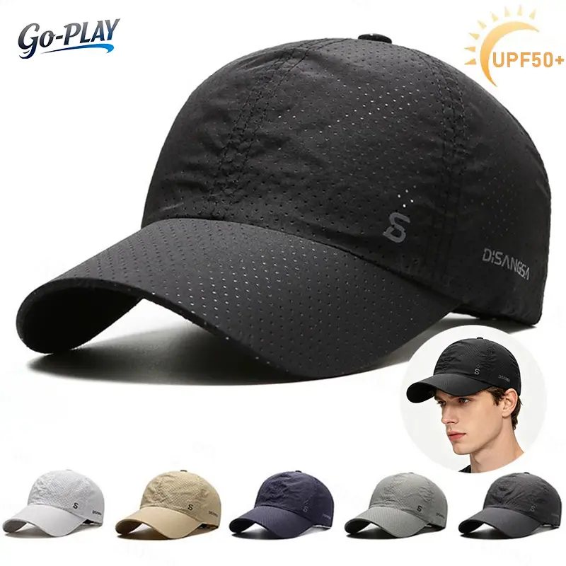 2 Pack Men's UPF 50+ Mesh Breathable Quick DryBaseball Cap | SunSafeTok OutdoorTok GorpcoreTokRunningTok HikingTok UV Protection Sports Hat | for MenSummer Running Hiking Golf Fishing Daily Wear