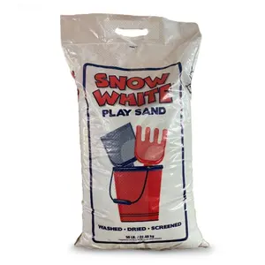 US Silica Snow White Comfortable Play Sand for Sand Tables White 50 Pound Bag Clean High-Purity Fine Sand for Kids Imaginative Play - Sandbox
