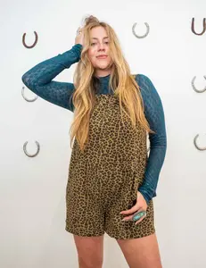 Cheetah Tie Back Romper