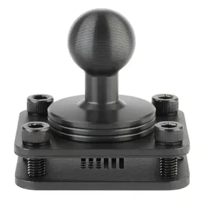 4-Hole AMPS Mounting Plate with 20mm Ball Mount + Metal Backing Plate (includes Installation Hardware)