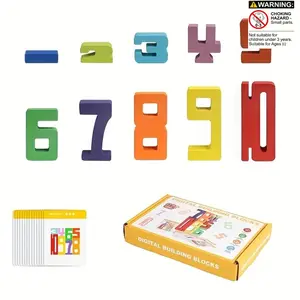 Number Recognition Blocks, Large Wooden Math Puzzle, Math Learning Blocks, Number Counting Blocks, Parent-Child Logic Game, Early Education Toy, Brain Development