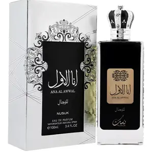 Ana Al Awwal black by Nusuk 3.4 oz Eau de Parfum Spray for men- New Sealed Box