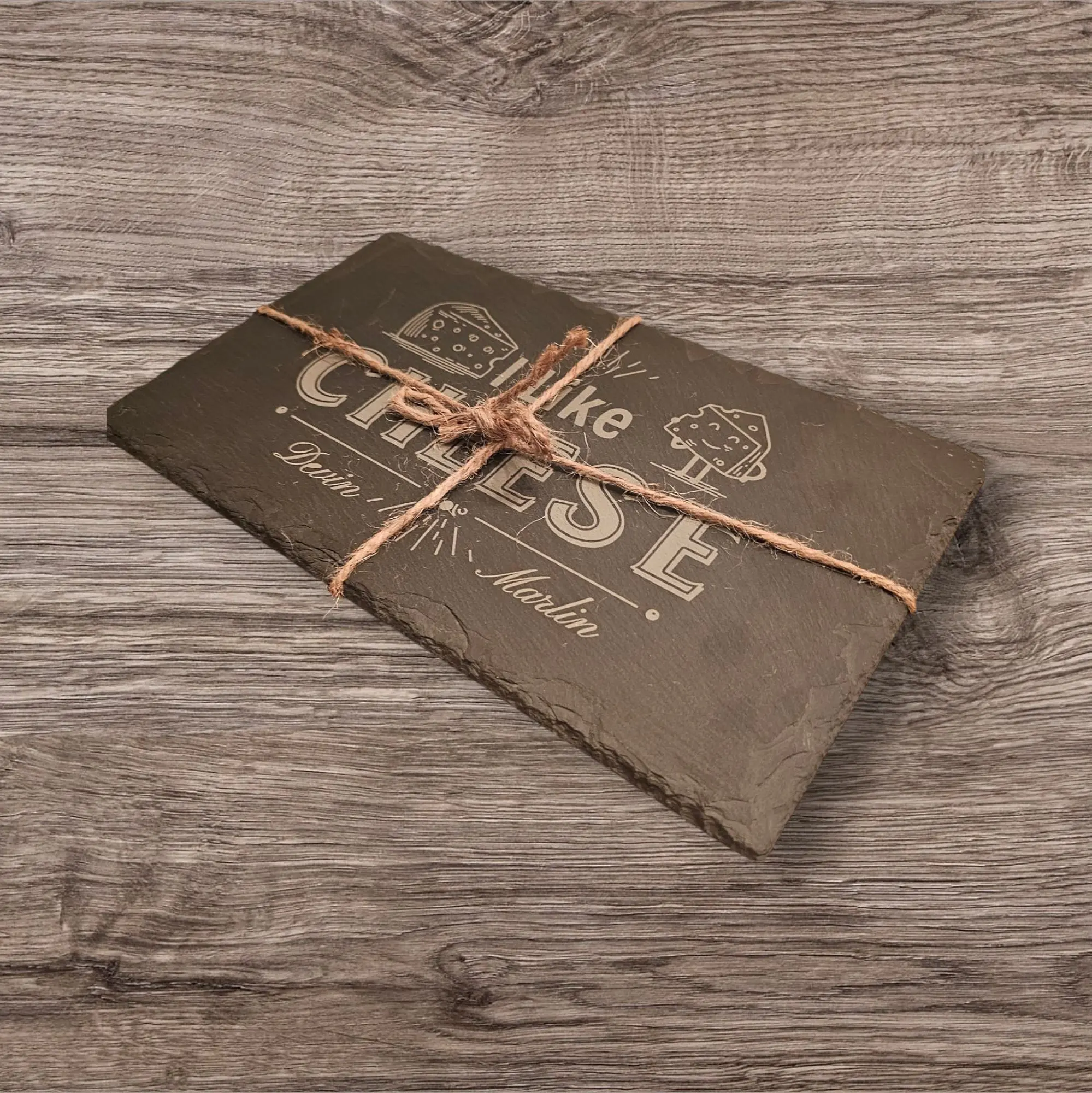 Engraved Slate Cheese Board