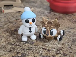 Winter Mini Fidget, Snowman & Reindeer