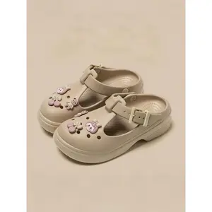 Women’s Sporty Platform Clogs, Casual Comfortable Breathable Clogs, Fashionable Non-Slip Clogs for Beach and Outdoor Sports