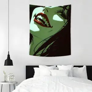 Gothic Demons Pattern Tapestry, Aesthetic Wall Hanging Decor, Polyester Tapestry for Bedroom Home Office Decor, wall decor flags Multicolor