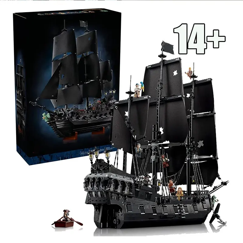 2026 New Pirate Pearl Ship Building Block Model, DIY Collectible Model, Caribbean Adventure Toy, Children Adult Christmas Gift, Holiday Puzzle Blocks, Collectible Construction Set, Model Building Kits, Collectible Block Sets