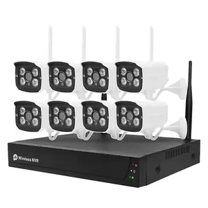 Supersonic 8 Channel HD Wireless NVR Security Camera System, 8 Cameras Outdoor/Indoor SC-5008NVR