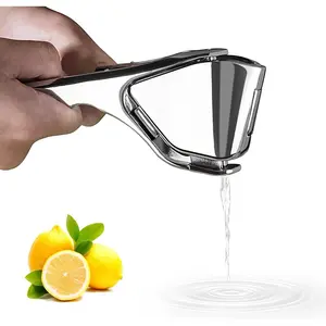 Lemon Squeezer, Stainless Steel Lemon Juicer, Manual Juicer for Lemon Citrus Lime Orange, Handheld Citrus Squeezer