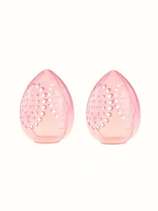 Portable Makeup Sponge Holder, Multi-Hole Waterproof Dustproof Design, Transparent Travel Storage Box, Breathable Dual-Sided Ventilation