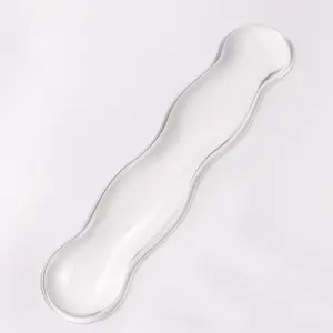 Clear Gel Wrist Rest for Keyboard, White  Keyboard Wrist Rest, Cute  Wrist Rest for Keyboard 60%/75%(White-Long)