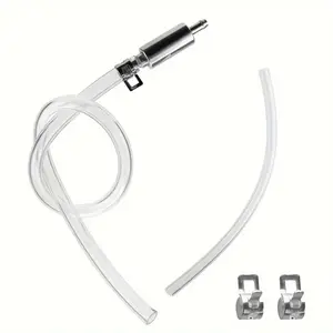 One-Man Brake Bleeder Kit with Check Valve, Hydraulic Brake Fluid Bleeder Hose for Motorcycle, Car, ATV, Easy Brake Bleeding