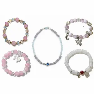 Soft Bloom Bracelet Set-Light Tone 5 Pack