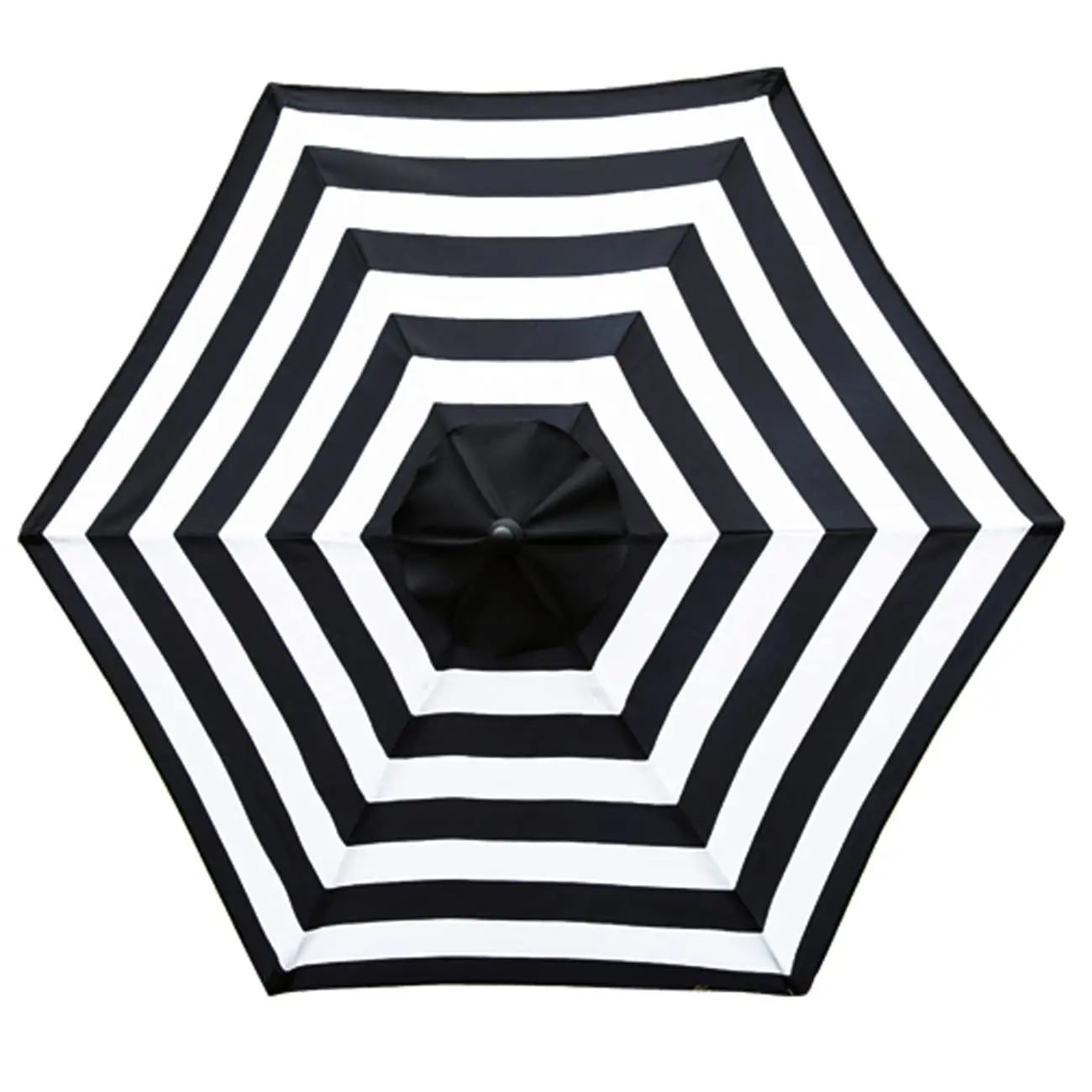 [Cover Only] Polyester Sunshade Replacement for 7.5ft 6-Rib Tilting Outdoor Patio Market Canopy Parasols, Single Wind Vent, Sun Protection, UV Prevention, Canopies & Shade Garden Top Cover