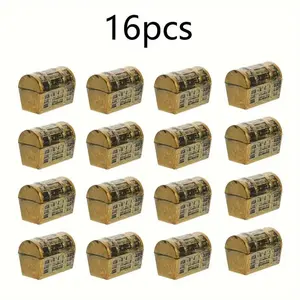 Pirate Box Treasure Mini Party Favor Boxes, 9-16 Pcs Set, Halloween Decorations, Vintage Style Figurines, Retro Theme Supplies
