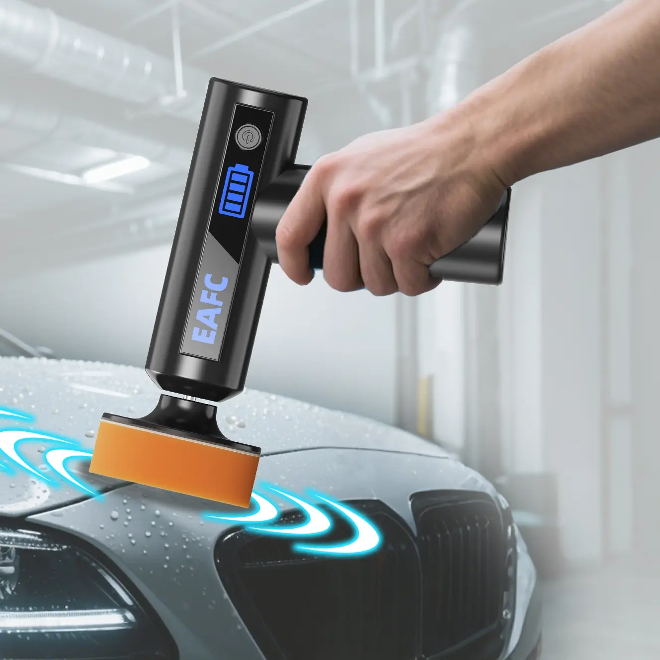 Electric Car Polishing and Waxing Machine, Polishing Kit, Portable Orbital Polisher, Polisher For Car Detailing, Professional Body Repair Tool for Cars Motorcycles and Off-Road Vehicles, Heavy Duty Car Paint Care Maintenance Set