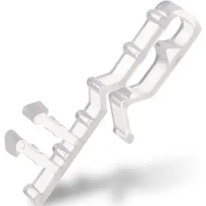 10Pcs Clear Plastic Blind Clips for 2 Inch Hidden Channel Window Valance Replacement Parts for Horizontal Wood Blinds