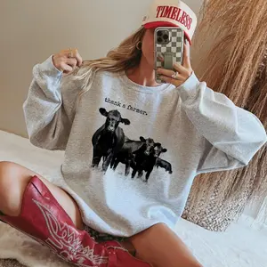 Thank a Farmer Western Crewneck Sweatshirt, Trendy Sweatshirt, Beef Farmer Crewnecks, Cows Western Shirts, punchy western shirts, Cowgirl Gift, Country shirt, western boutique, Western stuff, Womenswear, Gift for Her