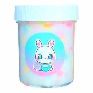 Easter Cereal Thick Glossy Slime – ASMR Thwocky Clicky Slime with Bunny Charm & Sprinkles, Froot Loops Scented Sensory Stress Relief Toy – Hoshimi Slimes