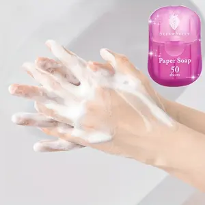 The ultimate portable paper soap sheet for outdoor travel | Convenient, single-use hand sanitizer for on-the-go use | Compact, travel-friendly, Gentle soap paper | Hand Cleaning Product
