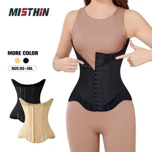 MISTHIN Women's Compression Shaper Waist Trainer Faja, Double-Wrap Pressure-Enhanced Tummy Control Cincher, Polyester/Nylon Multi-Size Plus Size Shapewear - Note: Prolonged wear may cause slight discomfort for certain skin types with no health risk, Tummy