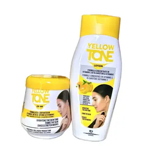 Yellow Tone Body Cream 450Ml + Lotion 400ml With Vitamin C