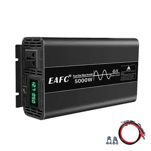 [Portable Car Inverter] 3000W/5000W Portable Car Inverter 12V Power Converter | 12V to 110V Home Solar Inverter Power Bank for Truck OutdoorUS Plug(Without Battery)