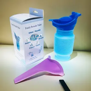 Portable Silicone Urination Device for Women, Standing Pee Funnel, Outdoor Travel Camping Car Emergency Use, Camping Accessories, Box Packaged