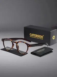 Elegant Retro Tr Frame Glasses, Lightweight Eyewear, Anti-Blue Light, Unisex Casual Style, Perfect for Travel Beach Cycling Music Festivals